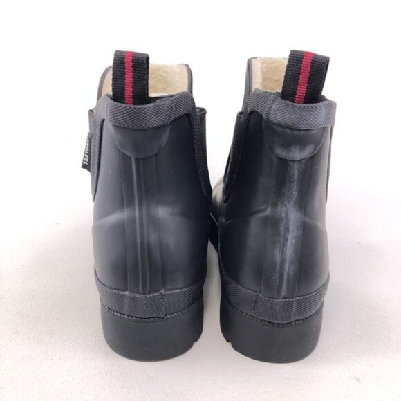 Tretorn Lina Black Rubber Chelsea Rain Boots 9M - Picture 6 of 11